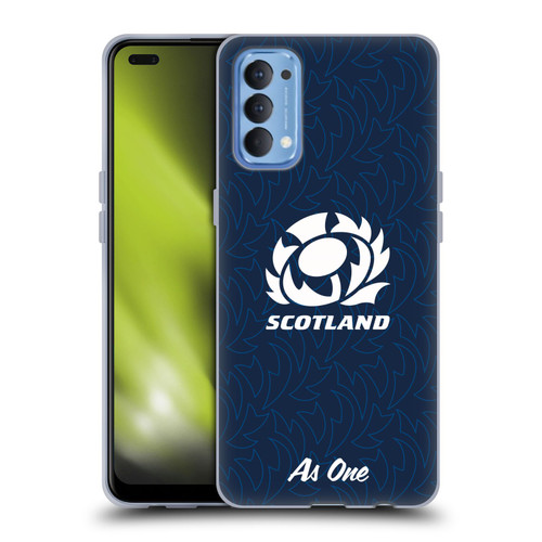 Scotland Rugby Graphics Pattern Soft Gel Case for OPPO Reno 4 5G