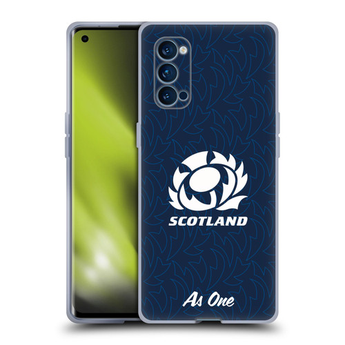 Scotland Rugby Graphics Pattern Soft Gel Case for OPPO Reno 4 Pro 5G