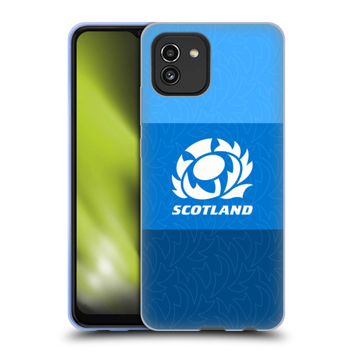Scotland Rugby Graphics Stripes Pattern Soft Gel Case for Samsung Galaxy A03 (2021)