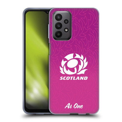 Scotland Rugby Graphics Gradient Pattern Soft Gel Case for Samsung Galaxy A23 / 5G (2022)