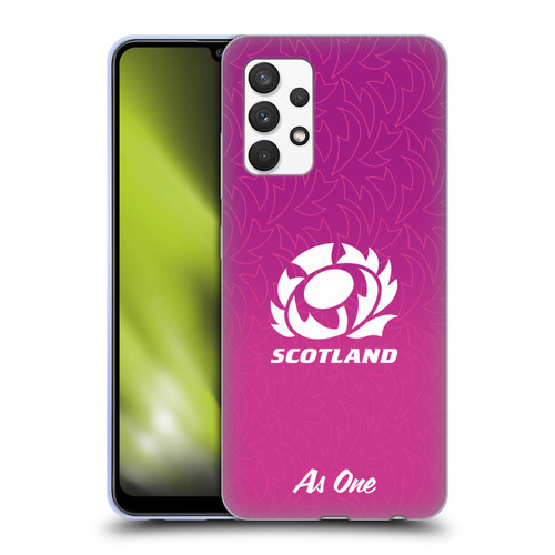 Scotland Rugby Graphics Gradient Pattern Soft Gel Case for Samsung Galaxy A32 (2021)