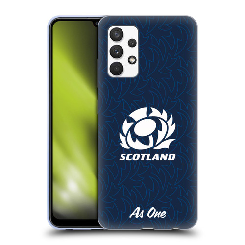 Scotland Rugby Graphics Pattern Soft Gel Case for Samsung Galaxy A32 (2021)