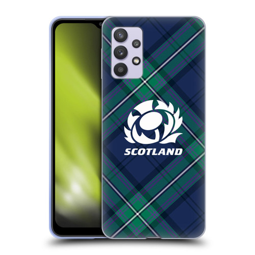 Scotland Rugby Graphics Tartan Oversized Soft Gel Case for Samsung Galaxy A32 5G / M32 5G (2021)