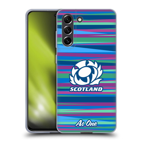 Scotland Rugby Graphics Training Pattern Soft Gel Case for Samsung Galaxy S21 FE 5G