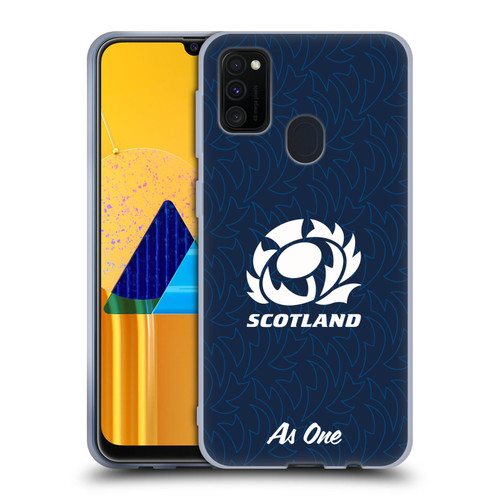 Scotland Rugby Graphics Pattern Soft Gel Case for Samsung Galaxy M30s (2019)/M21 (2020)