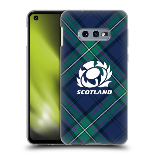 Scotland Rugby Graphics Tartan Oversized Soft Gel Case for Samsung Galaxy S10e