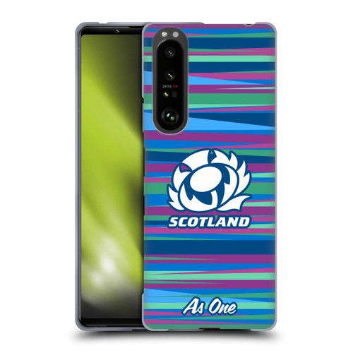 Scotland Rugby Graphics Training Pattern Soft Gel Case for Sony Xperia 1 III