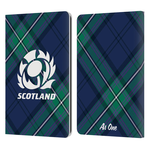 Scotland Rugby Graphics Tartan Oversized Leather Book Wallet Case Cover For Amazon Kindle Paperwhite 1 / 2 / 3