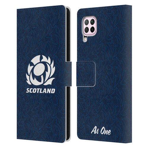 Scotland Rugby Graphics Pattern Leather Book Wallet Case Cover For Huawei Nova 6 SE / P40 Lite