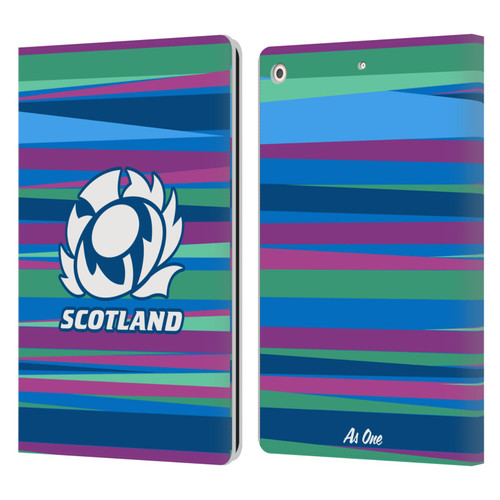 Scotland Rugby Graphics Training Pattern Leather Book Wallet Case Cover For Apple iPad 10.2 2019/2020/2021