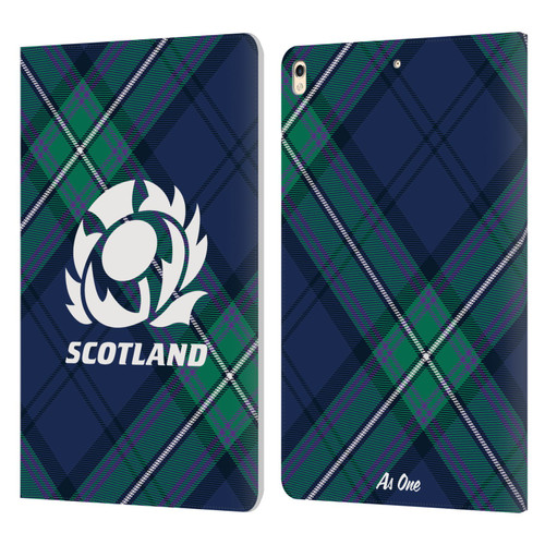 Scotland Rugby Graphics Tartan Oversized Leather Book Wallet Case Cover For Apple iPad Pro 10.5 (2017)