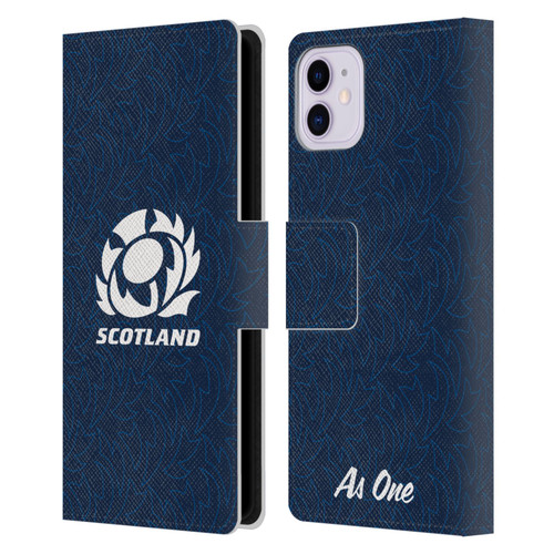 Scotland Rugby Graphics Pattern Leather Book Wallet Case Cover For Apple iPhone 11