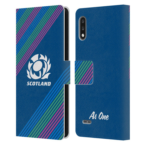 Scotland Rugby Graphics Stripes Leather Book Wallet Case Cover For LG K22