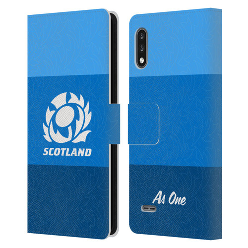 Scotland Rugby Graphics Stripes Pattern Leather Book Wallet Case Cover For LG K22