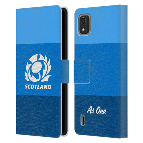Scotland Rugby Graphics Stripes Pattern Leather Book Wallet Case Cover For Nokia C2 2nd Edition