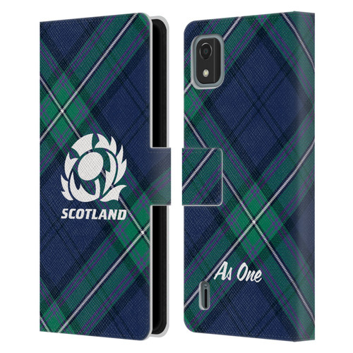 Scotland Rugby Graphics Tartan Oversized Leather Book Wallet Case Cover For Nokia C2 2nd Edition