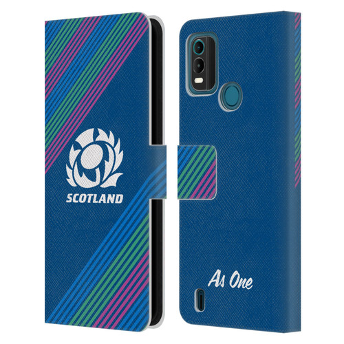 Scotland Rugby Graphics Stripes Leather Book Wallet Case Cover For Nokia G11 Plus