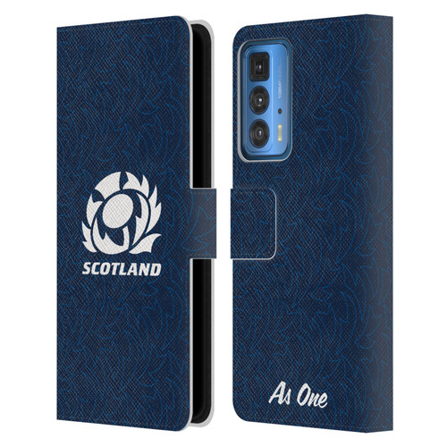 Scotland Rugby Graphics Pattern Leather Book Wallet Case Cover For Motorola Edge 20 Pro