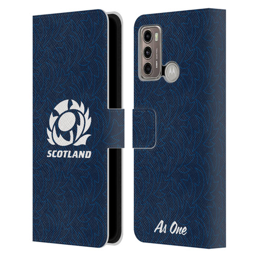 Scotland Rugby Graphics Pattern Leather Book Wallet Case Cover For Motorola Moto G60 / Moto G40 Fusion