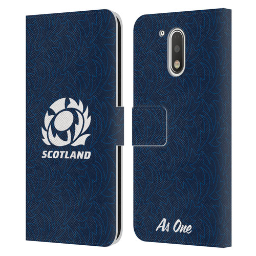 Scotland Rugby Graphics Pattern Leather Book Wallet Case Cover For Motorola Moto G41