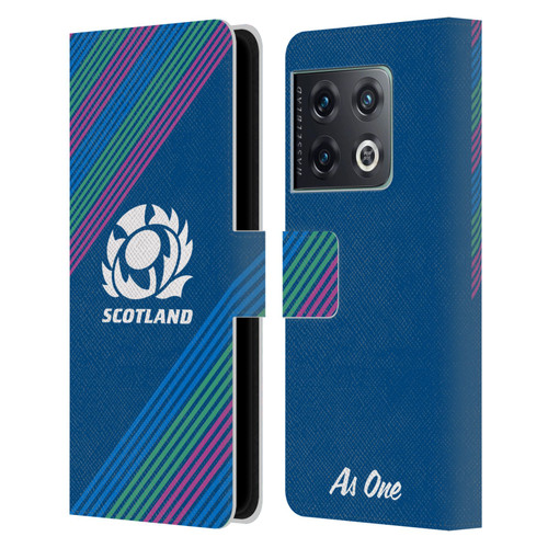 Scotland Rugby Graphics Stripes Leather Book Wallet Case Cover For OnePlus 10 Pro