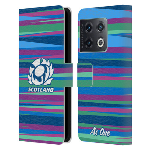 Scotland Rugby Graphics Training Pattern Leather Book Wallet Case Cover For OnePlus 10 Pro