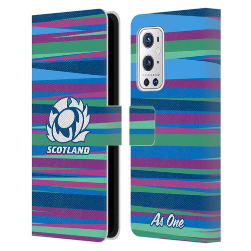 Scotland Rugby Graphics Training Pattern Leather Book Wallet Case Cover For OnePlus 9 Pro