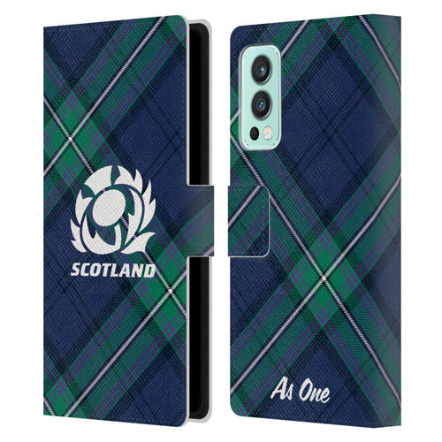 Scotland Rugby Graphics Tartan Oversized Leather Book Wallet Case Cover For OnePlus Nord 2 5G