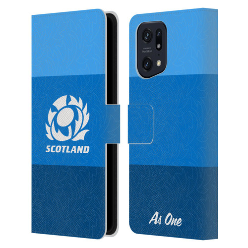 Scotland Rugby Graphics Stripes Pattern Leather Book Wallet Case Cover For OPPO Find X5
