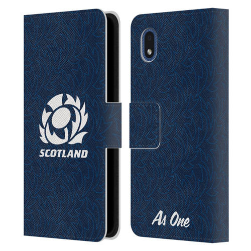 Scotland Rugby Graphics Pattern Leather Book Wallet Case Cover For Samsung Galaxy A01 Core (2020)