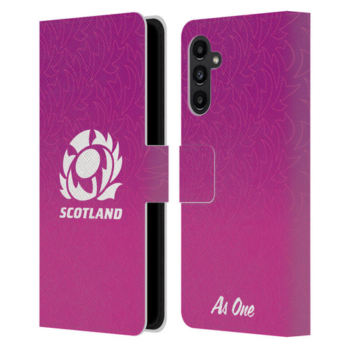 Scotland Rugby Graphics Gradient Pattern Leather Book Wallet Case Cover For Samsung Galaxy A13 5G (2021)
