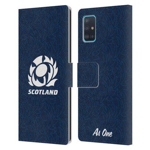 Scotland Rugby Graphics Pattern Leather Book Wallet Case Cover For Samsung Galaxy A51 (2019)