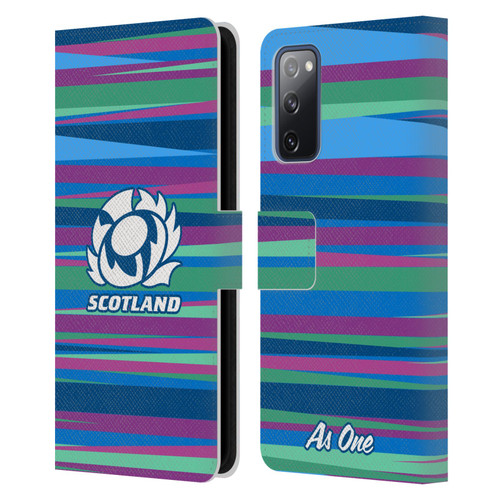 Scotland Rugby Graphics Training Pattern Leather Book Wallet Case Cover For Samsung Galaxy S20 FE / 5G