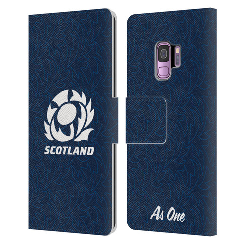 Scotland Rugby Graphics Pattern Leather Book Wallet Case Cover For Samsung Galaxy S9
