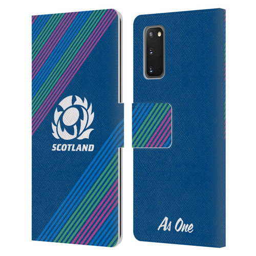Scotland Rugby Graphics Stripes Leather Book Wallet Case Cover For Samsung Galaxy S20 / S20 5G