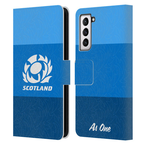 Scotland Rugby Graphics Stripes Pattern Leather Book Wallet Case Cover For Samsung Galaxy S21 5G