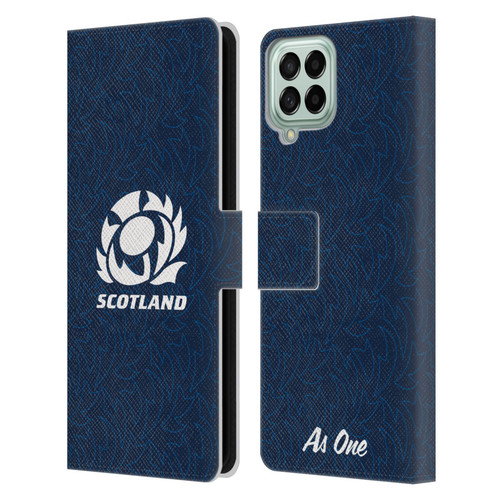 Scotland Rugby Graphics Pattern Leather Book Wallet Case Cover For Samsung Galaxy M53 (2022)