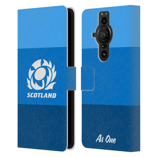 Scotland Rugby Graphics Stripes Pattern Leather Book Wallet Case Cover For Sony Xperia Pro-I