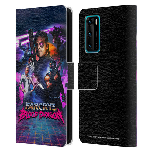 Far Cry 3 Blood Dragon Key Art Cover Leather Book Wallet Case Cover For Huawei P40 5G