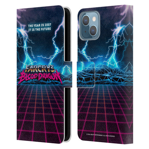 Far Cry 3 Blood Dragon Key Art Logo Leather Book Wallet Case Cover For Apple iPhone 13