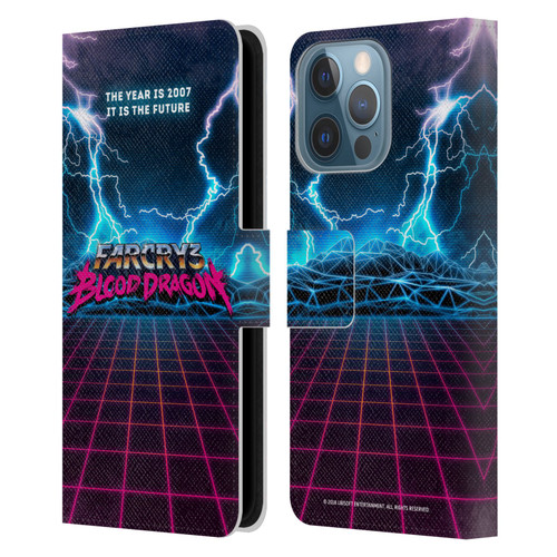 Far Cry 3 Blood Dragon Key Art Logo Leather Book Wallet Case Cover For Apple iPhone 13 Pro