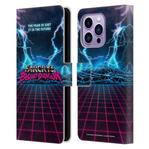 Far Cry 3 Blood Dragon Key Art Logo Leather Book Wallet Case Cover For Apple iPhone 14 Pro Max