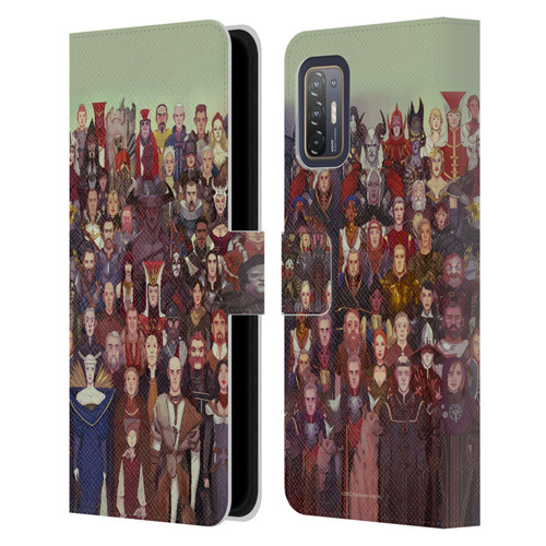 EA Bioware Dragon Age Inquisition Graphics Cast Of Thousands Leather Book Wallet Case Cover For HTC Desire 21 Pro 5G