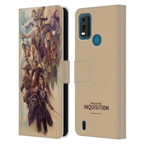 EA Bioware Dragon Age Inquisition Graphics Companions And Advisors Leather Book Wallet Case Cover For Nokia G11 Plus