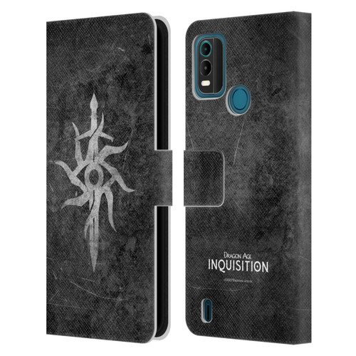 EA Bioware Dragon Age Inquisition Graphics Distressed Symbol Leather Book Wallet Case Cover For Nokia G11 Plus