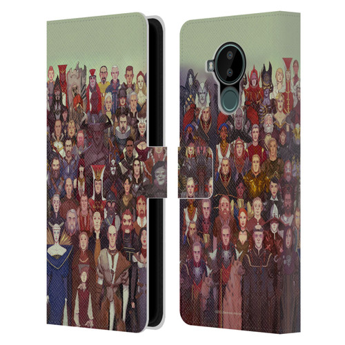 EA Bioware Dragon Age Inquisition Graphics Cast Of Thousands Leather Book Wallet Case Cover For Nokia C30