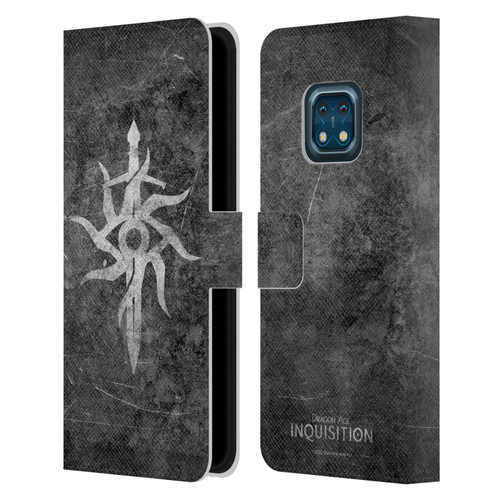 EA Bioware Dragon Age Inquisition Graphics Distressed Symbol Leather Book Wallet Case Cover For Nokia XR20