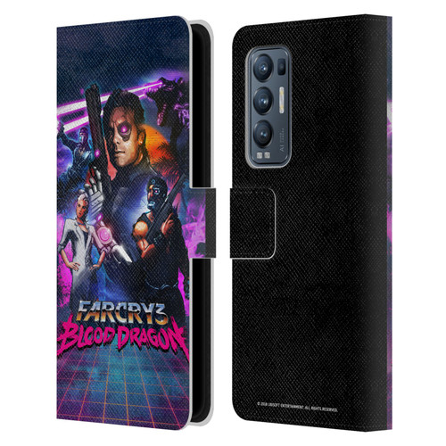 Far Cry 3 Blood Dragon Key Art Cover Leather Book Wallet Case Cover For OPPO Find X3 Neo / Reno5 Pro+ 5G