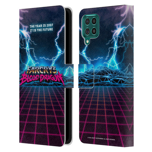 Far Cry 3 Blood Dragon Key Art Logo Leather Book Wallet Case Cover For Samsung Galaxy F62 (2021)