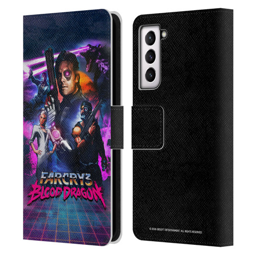 Far Cry 3 Blood Dragon Key Art Cover Leather Book Wallet Case Cover For Samsung Galaxy S21 5G